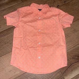 Coral Button Up Boys Shirt